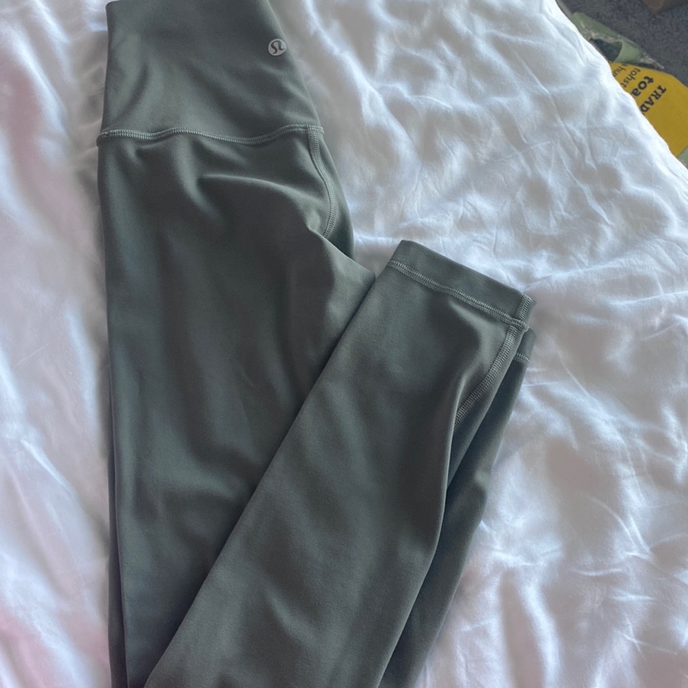 Lululemon grey sage align leggings 25
